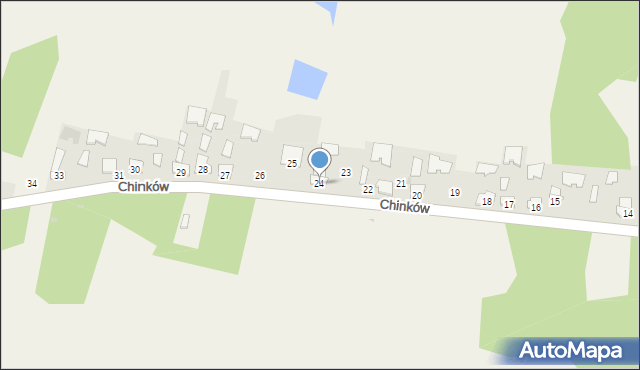 Chinków, Chinków, 24, mapa Chinków