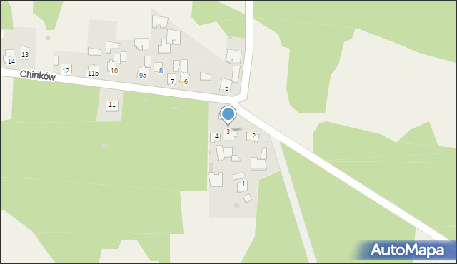 Chinków, Chinków, 3, mapa Chinków