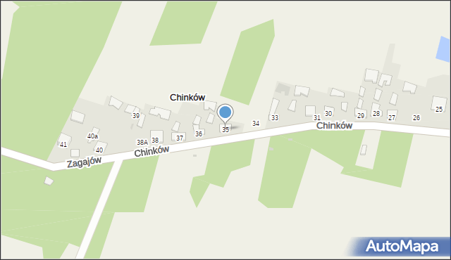 Chinków, Chinków, 35, mapa Chinków