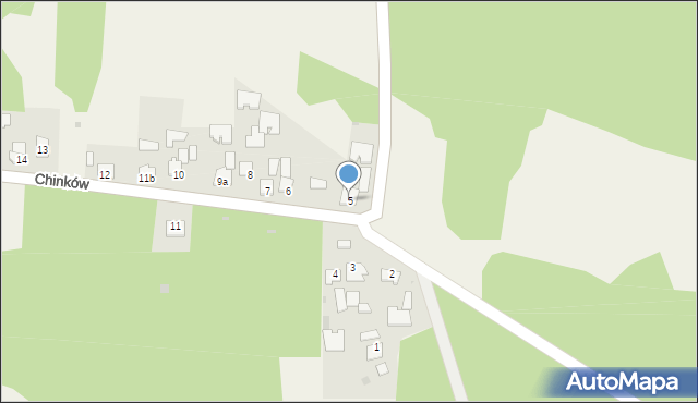 Chinków, Chinków, 5, mapa Chinków