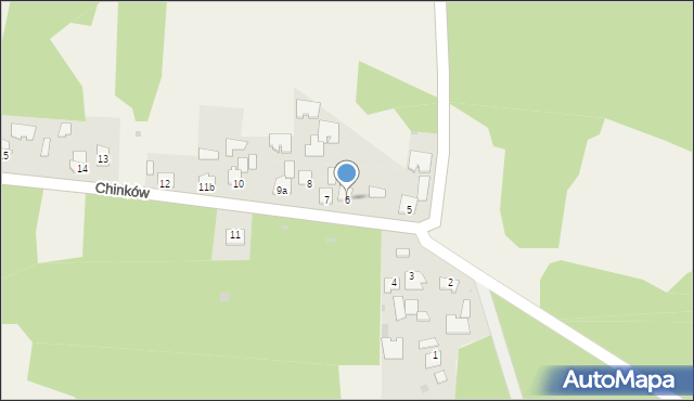 Chinków, Chinków, 6, mapa Chinków