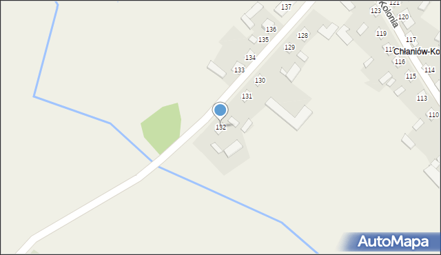 Chłaniów, Chłaniów, 132, mapa Chłaniów