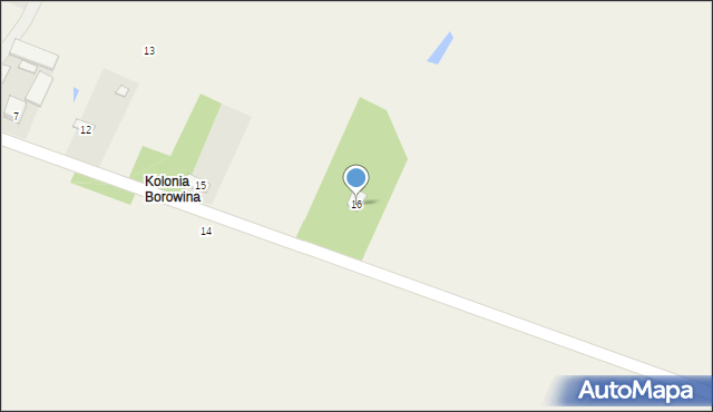 Chłaniów-Kolonia, Chłaniów-Kolonia, 16, mapa Chłaniów-Kolonia