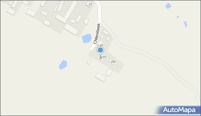 Chłaniówek, Chłaniówek, 26, mapa Chłaniówek
