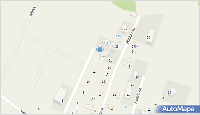 Chłapowo, Chłopska, 14, mapa Chłapowo