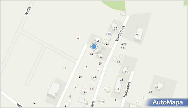 Chłapowo, Chłopska, 14c, mapa Chłapowo