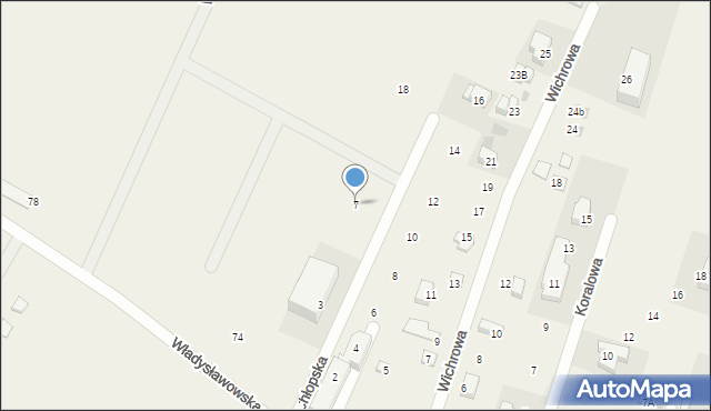 Chłapowo, Chłopska, 7, mapa Chłapowo