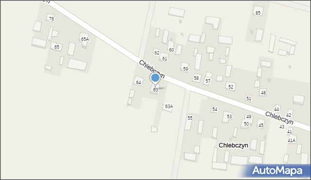 Chlebczyn, Chlebczyn, 63, mapa Chlebczyn