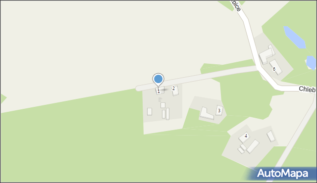 Chlebice, Chlebice, 1, mapa Chlebice