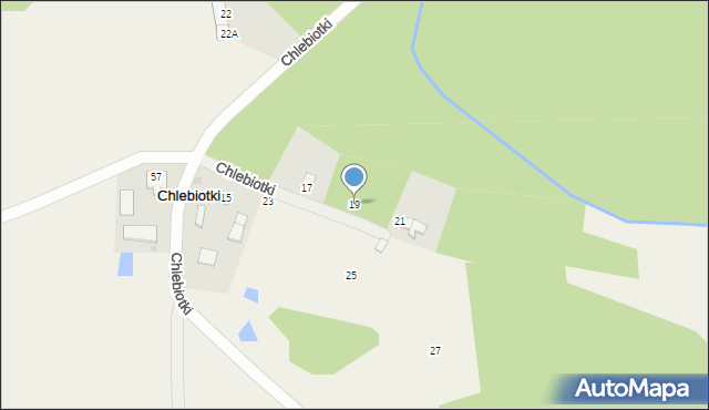 Chlebiotki, Chlebiotki, 19, mapa Chlebiotki