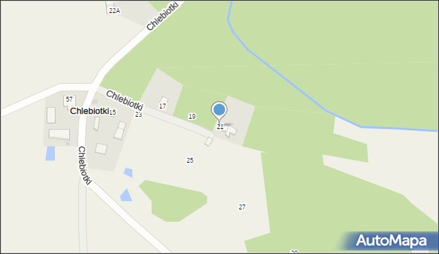 Chlebiotki, Chlebiotki, 21, mapa Chlebiotki