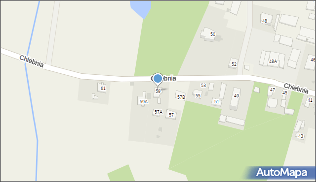 Chlebnia, Chlebnia, 59, mapa Chlebnia