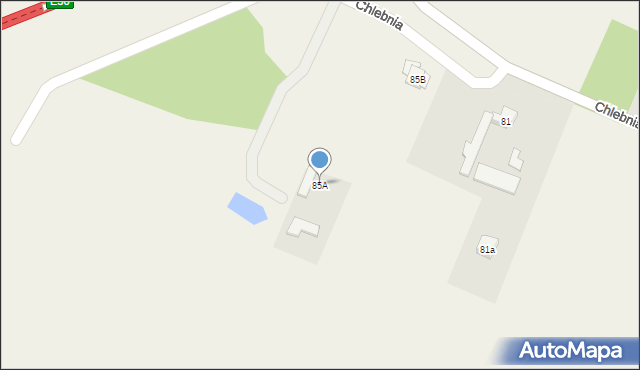 Chlebnia, Chlebnia, 85A, mapa Chlebnia