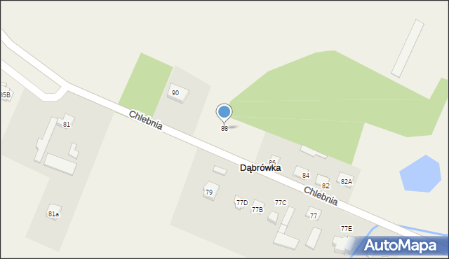 Chlebnia, Chlebnia, 88, mapa Chlebnia
