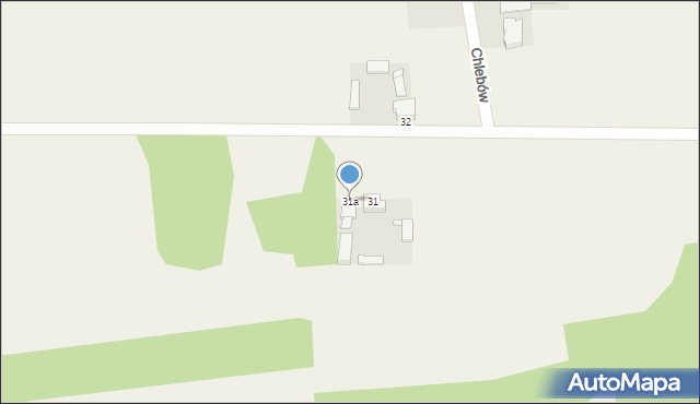 Chlebów, Chlebów, 31a, mapa Chlebów