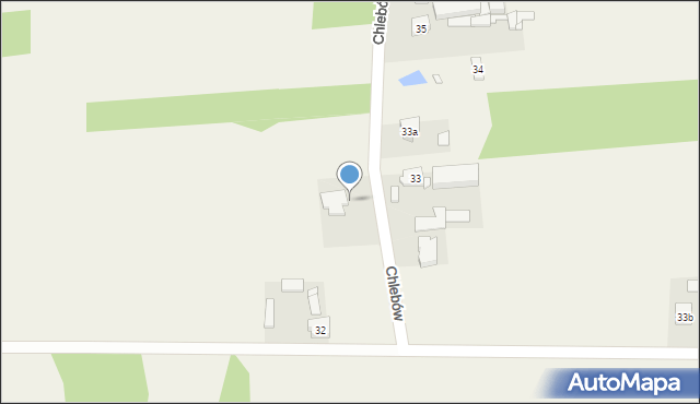 Chlebów, Chlebów, 32a, mapa Chlebów
