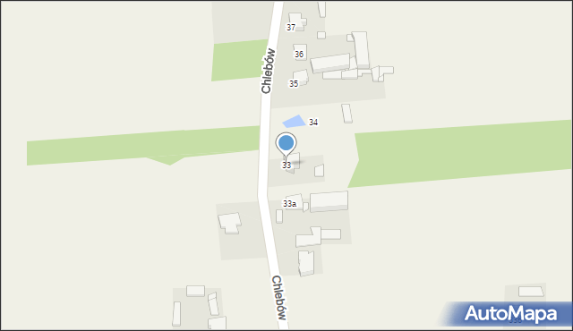 Chlebów, Chlebów, 33, mapa Chlebów