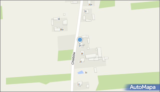Chlebów, Chlebów, 37, mapa Chlebów