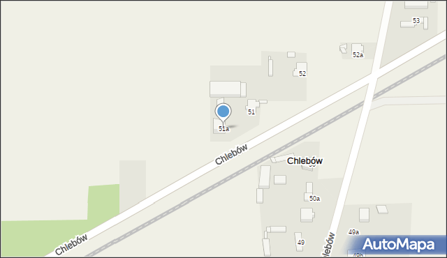 Chlebów, Chlebów, 51a, mapa Chlebów