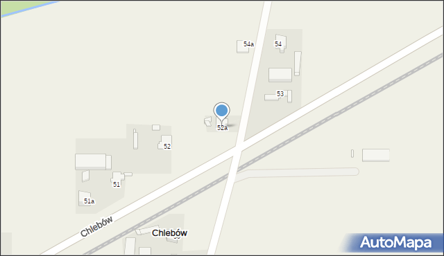 Chlebów, Chlebów, 52a, mapa Chlebów