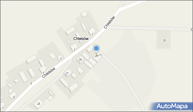 Chlebów, Chlebów, 29, mapa Chlebów