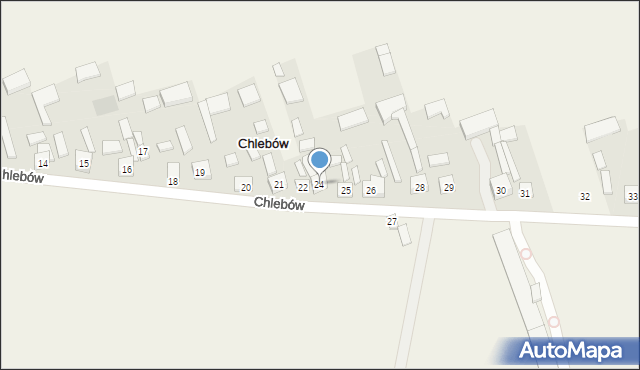 Chlebów, Chlebów, 24, mapa Chlebów
