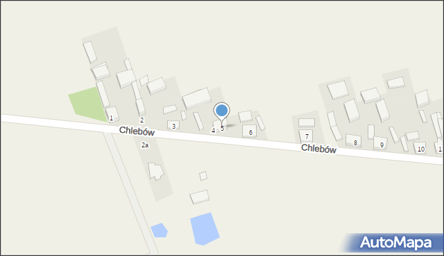 Chlebów, Chlebów, 5, mapa Chlebów