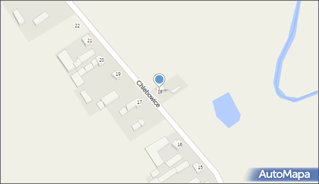 Chlebowice, Chlebowice, 18, mapa Chlebowice