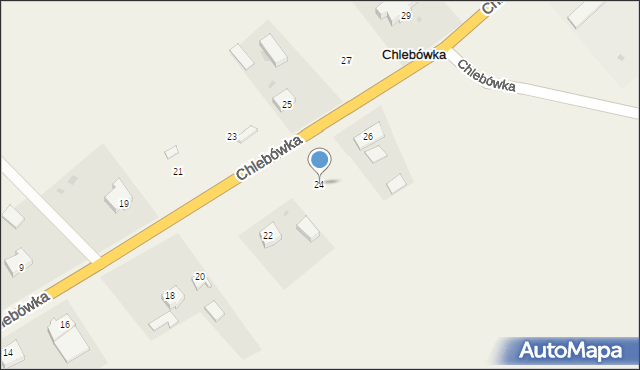 Chlebówka, Chlebówka, 24, mapa Chlebówka