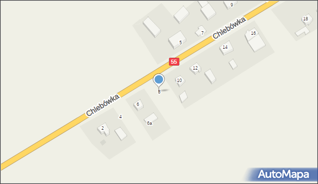 Chlebówka, Chlebówka, 8, mapa Chlebówka