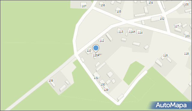 Chlebowo, Chlebowo, 110A, mapa Chlebowo