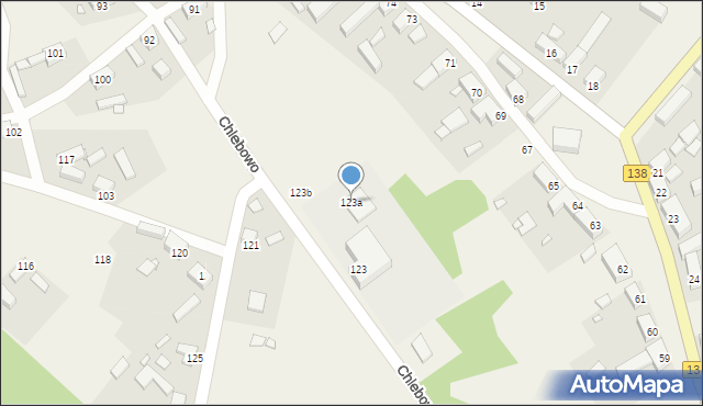 Chlebowo, Chlebowo, 123a, mapa Chlebowo