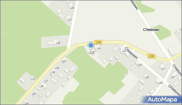 Chlebowo, Chlebowo, 141a, mapa Chlebowo