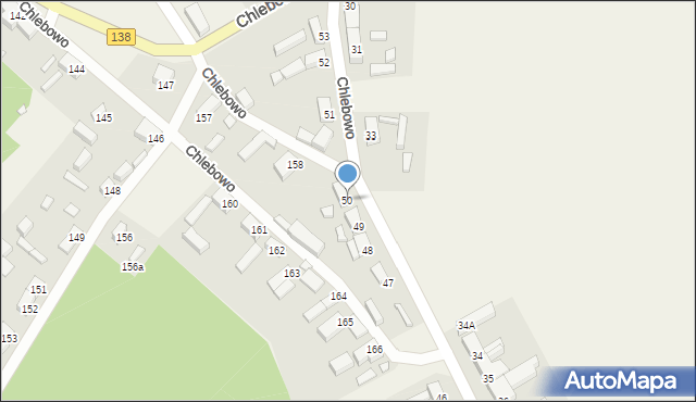 Chlebowo, Chlebowo, 50, mapa Chlebowo