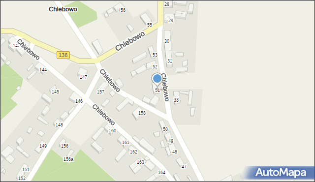 Chlebowo, Chlebowo, 51, mapa Chlebowo