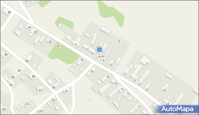 Chlebowo, Chlebowo, 7, mapa Chlebowo