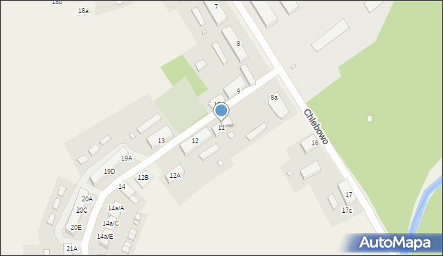 Chlebowo, Chlebowo, 11, mapa Chlebowo