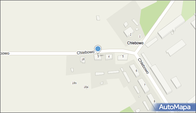 Chlebowo, Chlebowo, 3, mapa Chlebowo