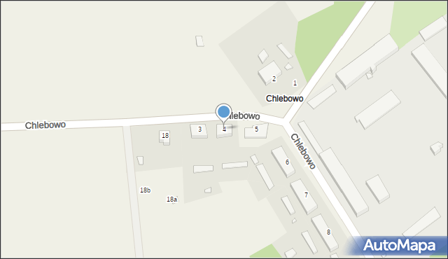 Chlebowo, Chlebowo, 4, mapa Chlebowo