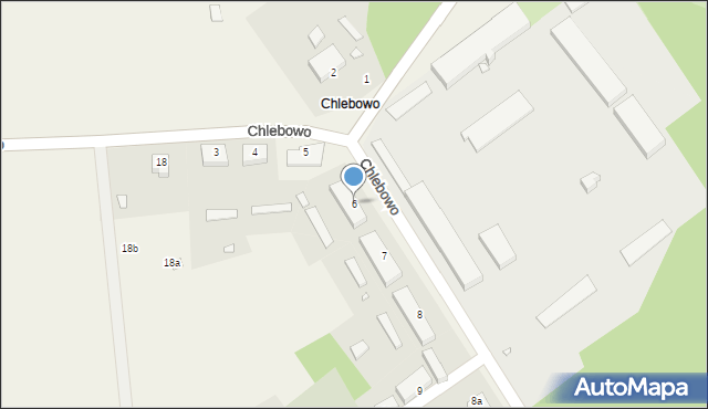 Chlebowo, Chlebowo, 6, mapa Chlebowo