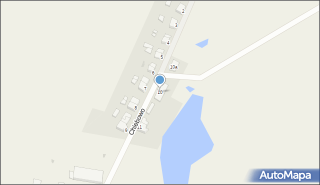 Chlebowo, Chlebowo, 10, mapa Chlebowo