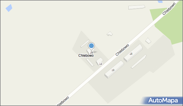 Chlebowo, Chlebowo, 15, mapa Chlebowo