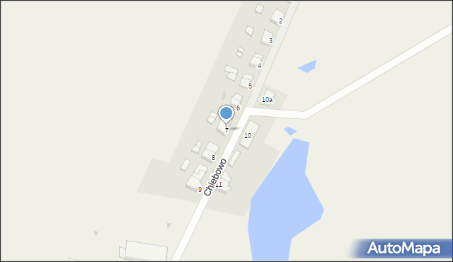 Chlebowo, Chlebowo, 7, mapa Chlebowo