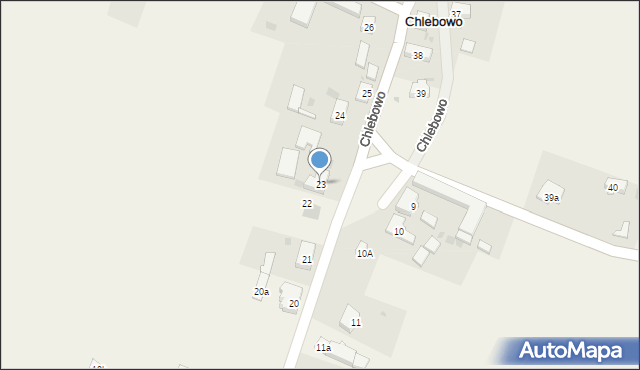 Chlebowo, Chlebowo, 23, mapa Chlebowo