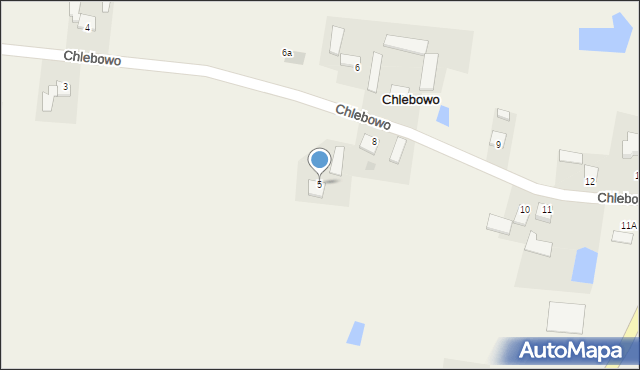 Chlebowo, Chlebowo, 5, mapa Chlebowo