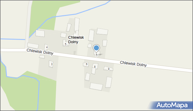 Chlewisk Dolny, Chlewisk Dolny, 7, mapa Chlewisk Dolny