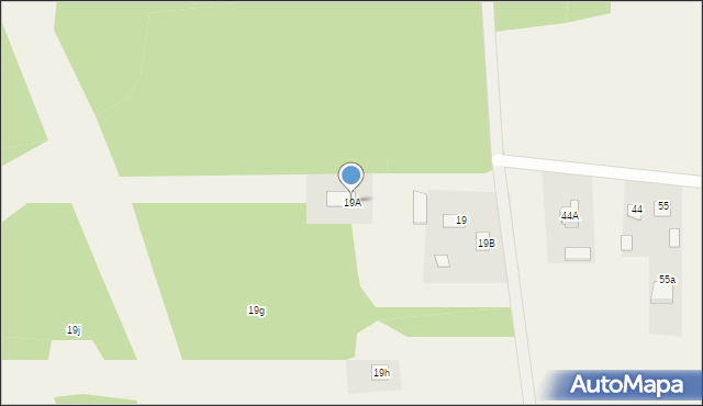 Chlewiska, Chlewiska, 19A, mapa Chlewiska