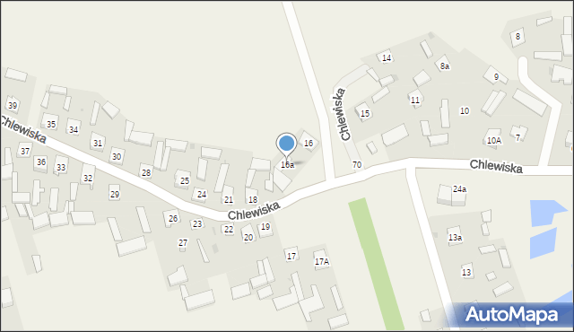 Chlewiska, Chlewiska, 16a, mapa Chlewiska