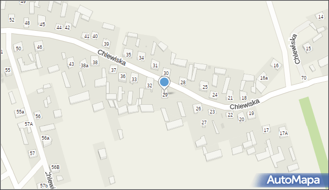 Chlewiska, Chlewiska, 29, mapa Chlewiska