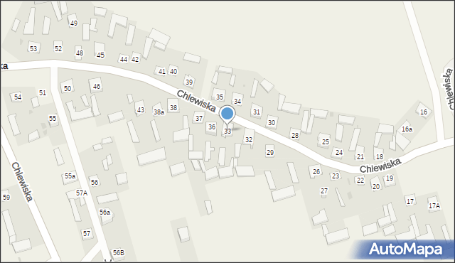 Chlewiska, Chlewiska, 33, mapa Chlewiska